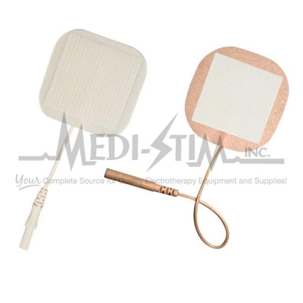 Sof-Stim Sof-Stim SS375V 1.75 in. X 3.75 in. Rect.; Pigtail Blue Gel Sensitive Skin Electrodes With Cloth Tie 4 Per Pkg SS375V - main